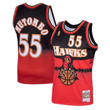 Load image into Gallery viewer, Atlanta Hawks Dikembe Mutombo Hardwood Classics Road Swingman Jersey - Mens