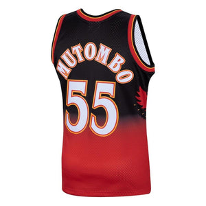 Atlanta Hawks Dikembe Mutombo Hardwood Classics Road Swingman Jersey - Mens