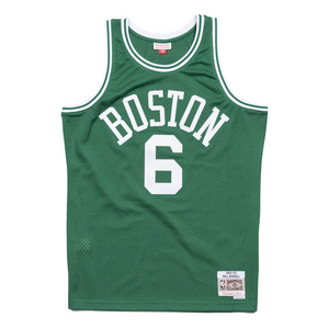 Boston Celtics Bill Russell Hardwood Classics Road Swingman Jersey by Mitchell & Ness - Mens