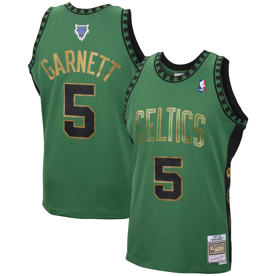 Boston Celtics Kevin Garnett Hall of Fame Swingman Jersey By Mitchell & Ness - Green - Mens