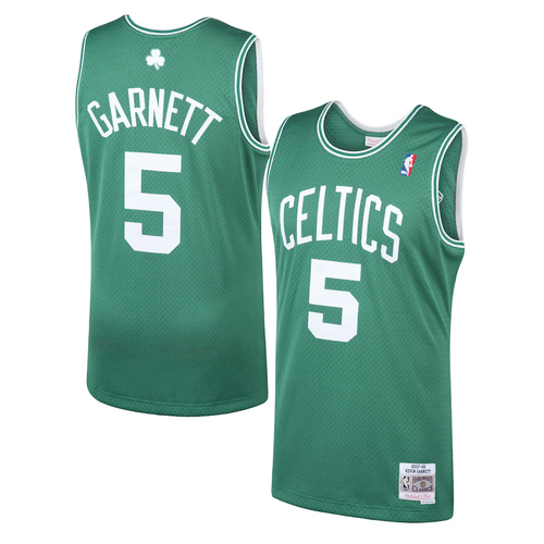 Boston Celtics Kevin Garnett Hardwood Classics 2007-08 Road Swingman Jersey by Mitchell & Ness - Mens