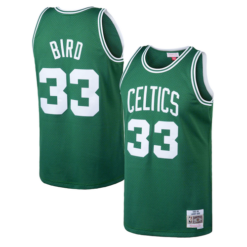 Boston Celtics Larry Bird Hardwood Road Classics Swingman Jersey - Mens