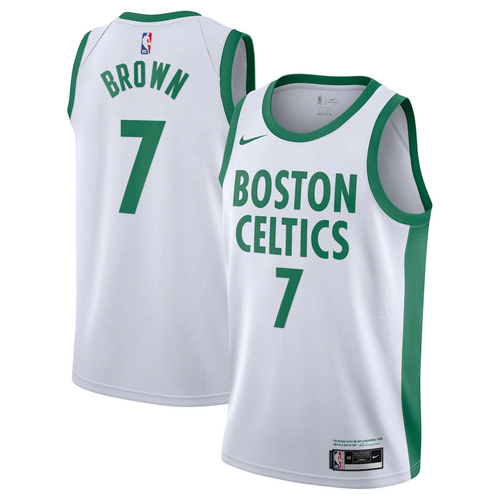 Boston Celtics Nike City Edition Swingman Jersey - Jaylen Brown - Mens