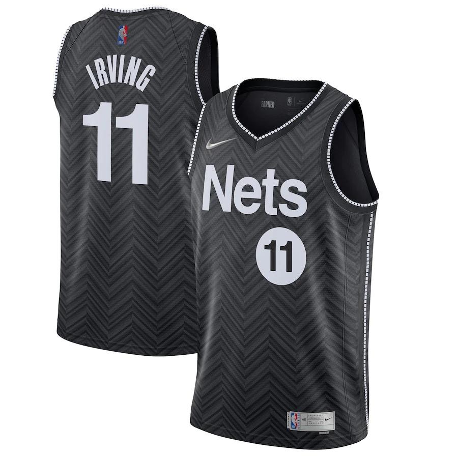 Brooklyn Nets Nike Earned Edition Swingman Jersey - Kyrie Irving - Mens