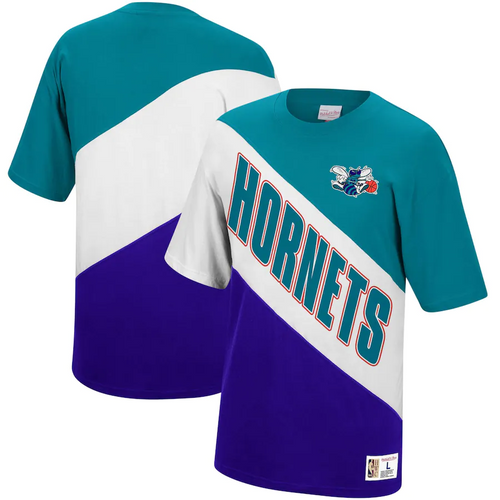 Charlotte Hornets Mitchell & Ness Play by Play T-Shirt - Mens