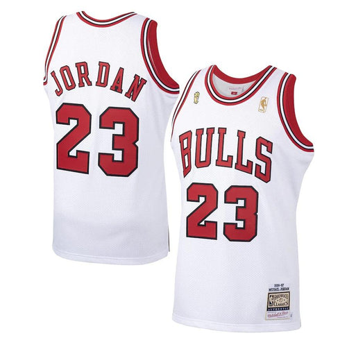 Chicago Bulls Michael Jordan 1996 Home Authentic Jersey By Mitchell & Ness - Mens