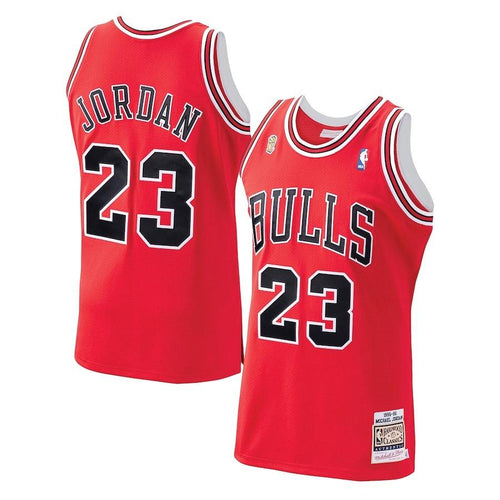Chicago Bulls Michael Jordan 1995 Home Authentic Jersey By Mitchell & Ness - Mens