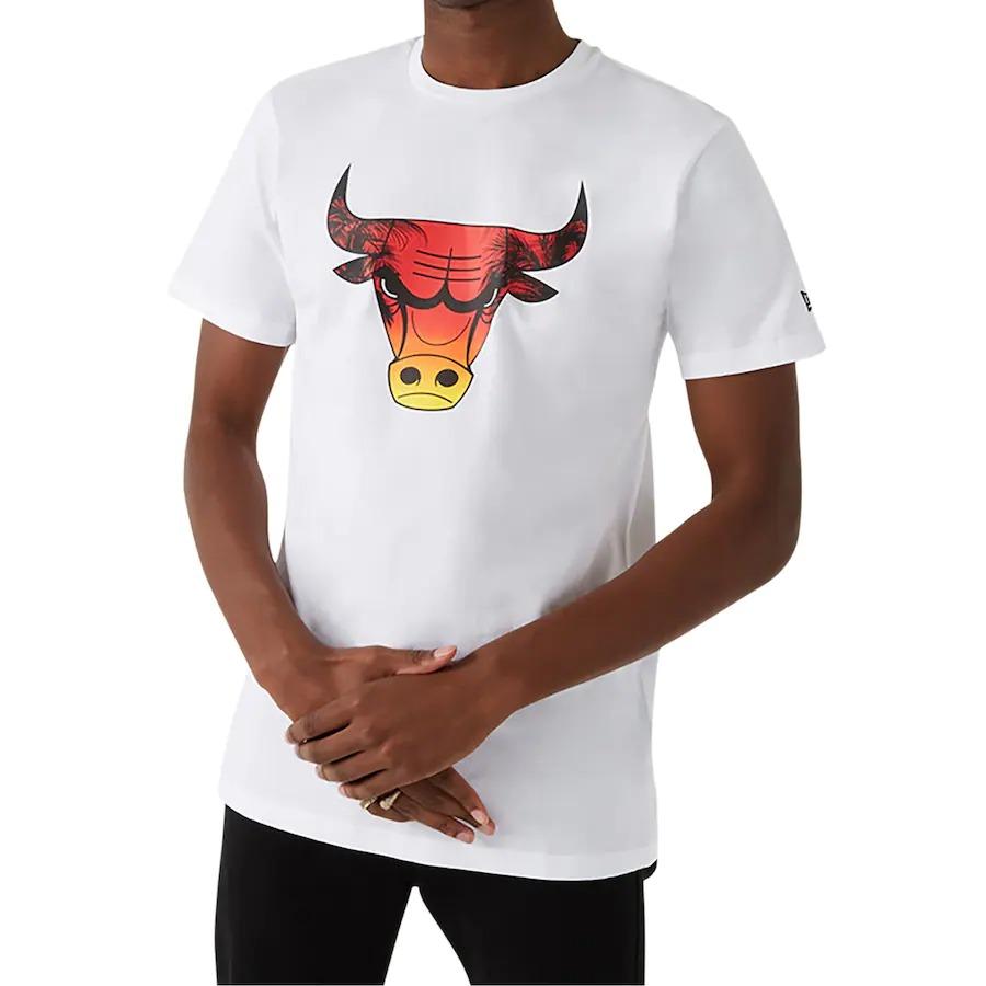 Chicago Bulls New Era Summer City Logo Infill T-Shirt - Mens