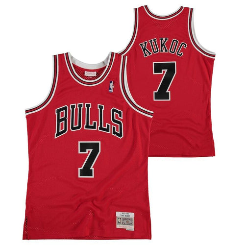Chicago Bulls Toni Kukoc Hardwood Classics 1997-98 Road Swingman Jersey by Mitchell & Ness - Mens