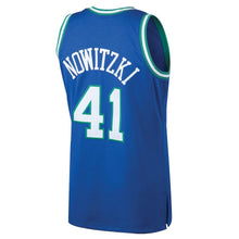 Load image into Gallery viewer, Dallas Mavericks Dirk Nowitzki Hardwood Classics Road Swingman Jersey By Mitchell and Nes - Mens