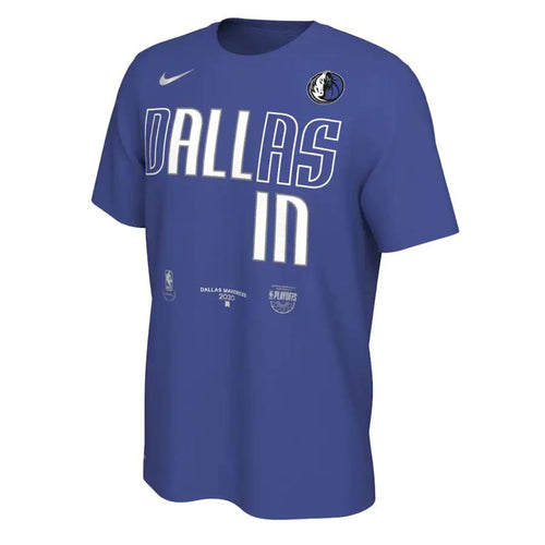 Dallas Mavericks Nike Play Off Mantra T-Shirt - Rush Blue - Mens
