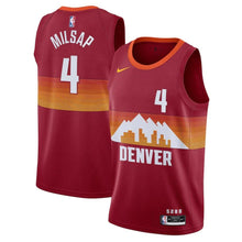 Load image into Gallery viewer, Denver Nuggets Nike City Edition Swingman Jersey - Red - Paul Millsap - Mens - 2020