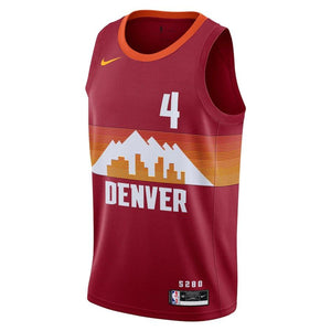 Denver Nuggets Nike City Edition Swingman Jersey - Red - Paul Millsap - Mens - 2020