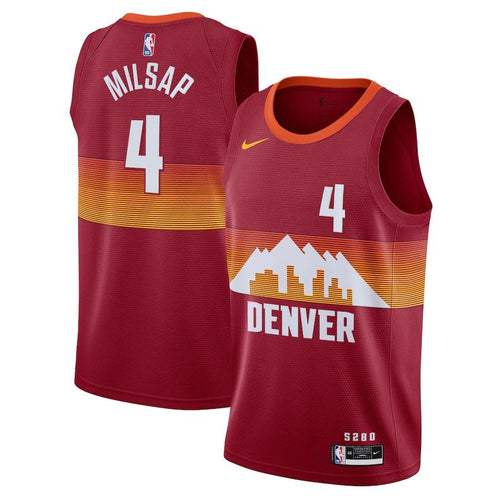 Denver Nuggets Nike City Edition Swingman Jersey - Red - Paul Millsap - Mens - 2020