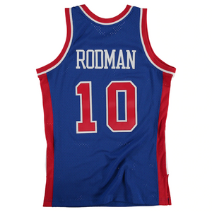 Detroit Pistons Dennis Rodman Hardwood Classics Road Swingman Jersey By Mitchell and Ness - Mens