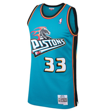 Load image into Gallery viewer, Detroit Pistons Grant Hill Hardwood Classics Road Swingman Jersey by Mitchell &amp; Ness - Mens
