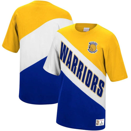 Golden State Warriors Mitchell & Ness Play by Play T-Shirt - Mens
