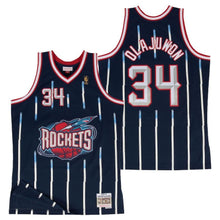 Load image into Gallery viewer, Houston Rockets Hakeem Olajuwon Hardwood Classics Road Swingman Jersey By Mitchell and Ness - Mens