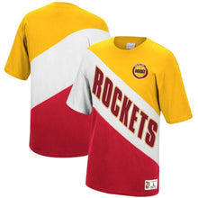 Load image into Gallery viewer, Houston Rockets Mitchell &amp; Ness Play by Play T-Shirt - Mens