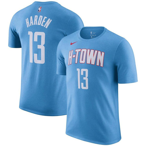 Houston Rockets Nike City Edition Name & Number T-Shirt - James Harden - Mens