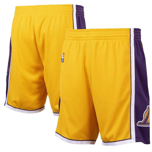 Los Angeles Lakers Hardwood Classics Road Swingman Shorts by Mitchell & Ness - Mens