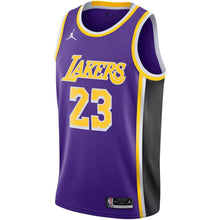 Load image into Gallery viewer, Los Angeles Lakers Jordan Statement Swingman Jersey - Lebron James - Mens