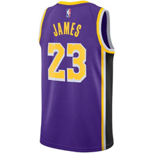 Load image into Gallery viewer, Los Angeles Lakers Jordan Statement Swingman Jersey - Lebron James - Mens