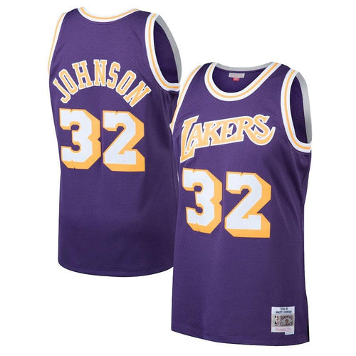Los Angeles Lakers Magic Johnson Hardwood Classics Alternate Swingman Jersey by Mitchell & Ness - Mens