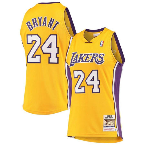 Los Angeles Lakers Mitchell and Ness Authentic Jersey - Light Gold - Kobe Bryant - 08-09 - Mens