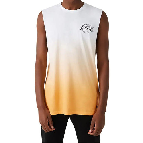 Los Angeles Lakers New Era Dip Dye Sleeveless T-Shirt