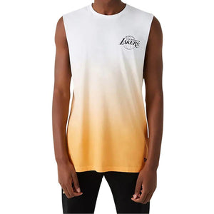 Los Angeles Lakers New Era Dip Dye Sleeveless T-Shirt