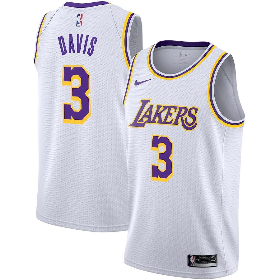 Los Angeles Lakers Nike Association Swingman Jersey - Anthony Davis - Mens