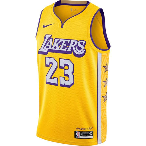Los Angeles Lakers Nike City Edition Swingman Jersey - Lebron James - Mens