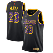 Load image into Gallery viewer, Los Angeles Lakers Nike Earned Edition Swingman Jersey - LeBron James - Mens