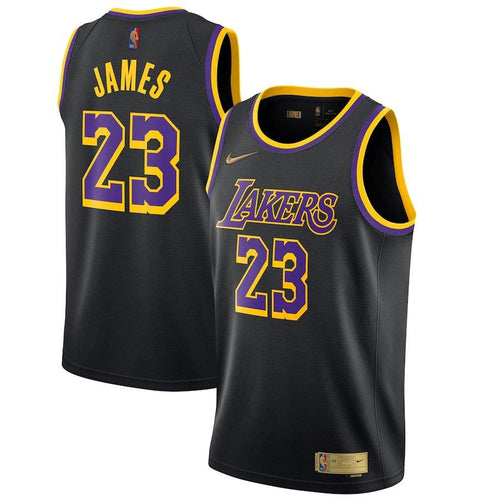 Los Angeles Lakers Nike Earned Edition Swingman Jersey - LeBron James - Mens