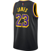Load image into Gallery viewer, Los Angeles Lakers Nike Earned Edition Swingman Jersey - LeBron James - Mens