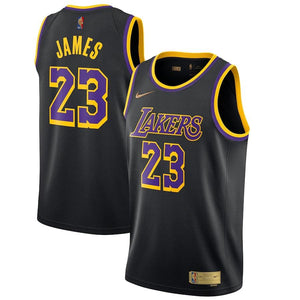Los Angeles Lakers Nike Earned Edition Swingman Jersey - LeBron James - Mens