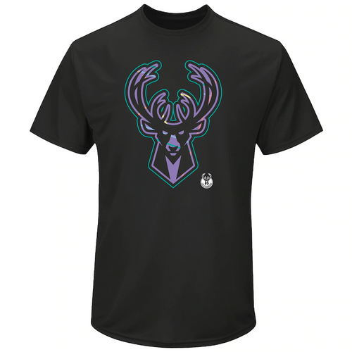 Milwaukee Bucks Iconic Pastel Logo Graphic T-Shirt - Mens