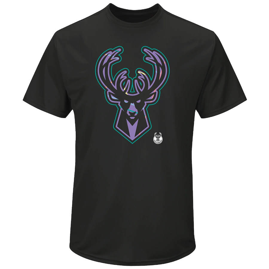 Milwaukee Bucks Iconic Pastel Logo Graphic T-Shirt - Mens