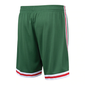 Milwaukee Bucks Mitchell and Ness Hardwood Classics Road Swingman Shorts - Mens