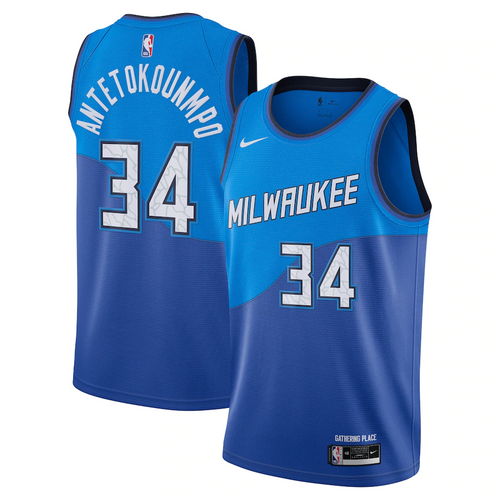 Milwaukee Bucks Nike City Edition Swingman Jersey - Giannis Antetokounmpo - Mens