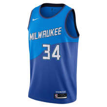 Load image into Gallery viewer, Milwaukee Bucks Nike City Edition Swingman Jersey - Giannis Antetokounmpo - Mens