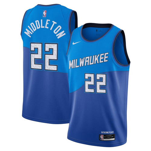 Milwaukee Bucks Nike City Edition Swingman Jersey - Khris Middleton - Mens