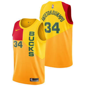 Milwaukee Bucks Nike City Edition Swingman Jersey - Giannis Antetokounmpo - Mens