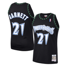 Load image into Gallery viewer, Minnesota Timberwolves Mitchell and Ness Hardwood Classics Home Swingman Jersey - Kevin Garnett - Mens
