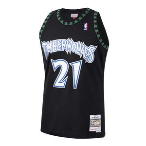 Minnesota Timberwolves Mitchell and Ness Hardwood Classics Home Swingman Jersey - Kevin Garnett - Mens
