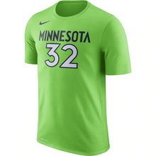 Load image into Gallery viewer, Minnesota Timberwolves Nike Karl Anthony-Towns Name &amp; Number T-Shirt - Action Green - Mens