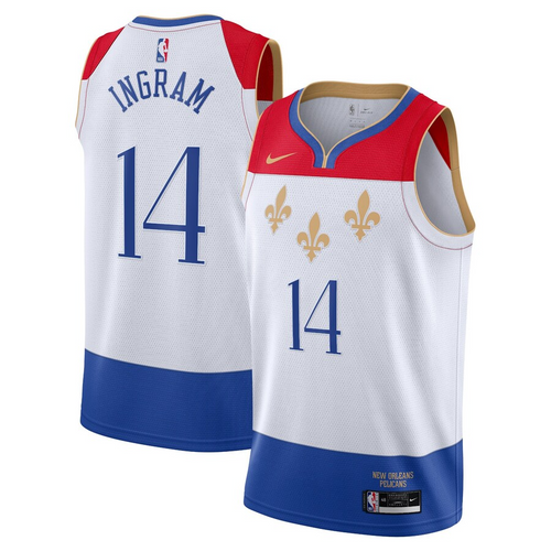 New Orleans Pelicans Nike City Edition Swingman Jersey - Brandon Ingram - Mens