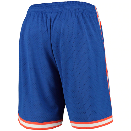 New York Knicks Mitchell and Ness Hardwood Classics Road Swingman Shorts - Mens