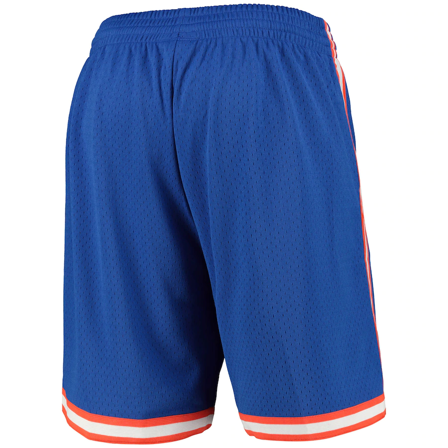 New York Knicks Mitchell and Ness Hardwood Classics Road Swingman Shorts - Mens